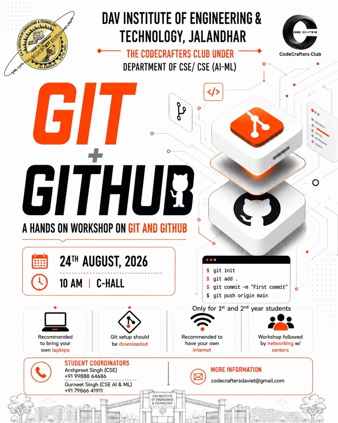 Git & GitHub Workshop Poster